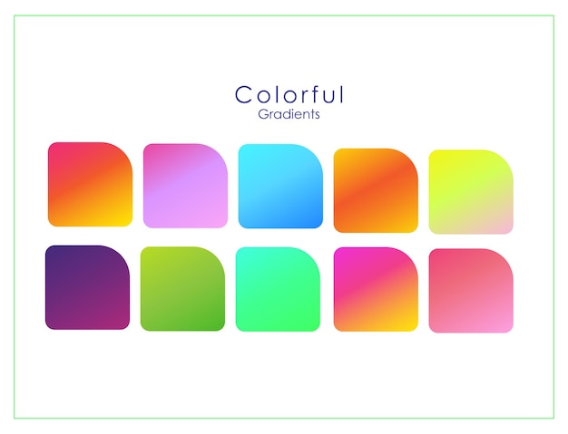 Set of Colorful Gradients