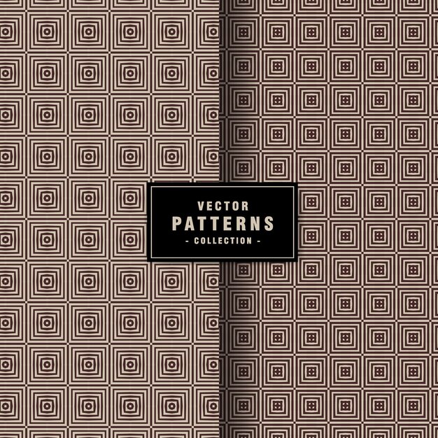 Set of geometric pattern vector collection