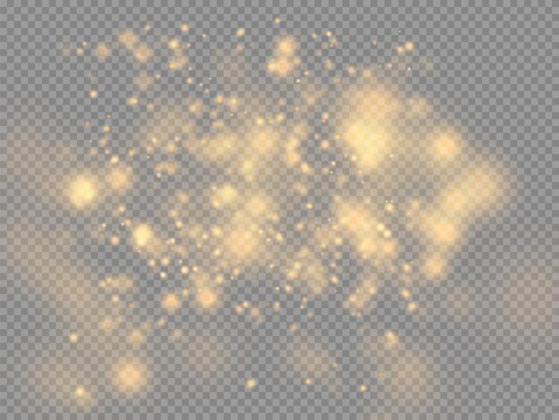 Set of glowing light stars with sparkles light effect vector illustration