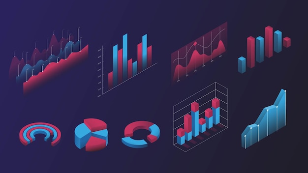 set of infographics