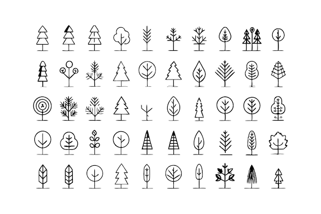 Set of Minimal Linear Trees Vector