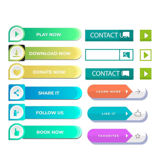 set of read more icons button design colorful read more button pack for website ads ui and proje