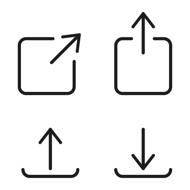 Set of share icon Vector illustration EPS 10
