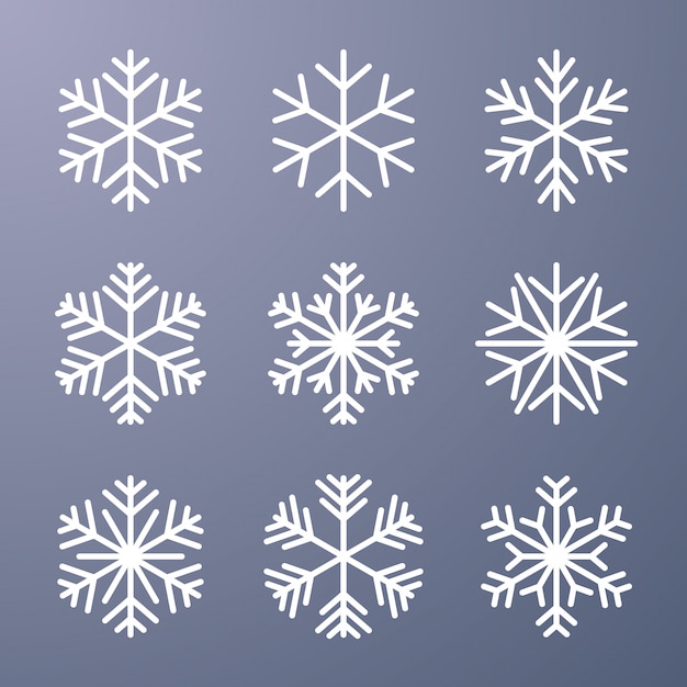 Set of snowflake
