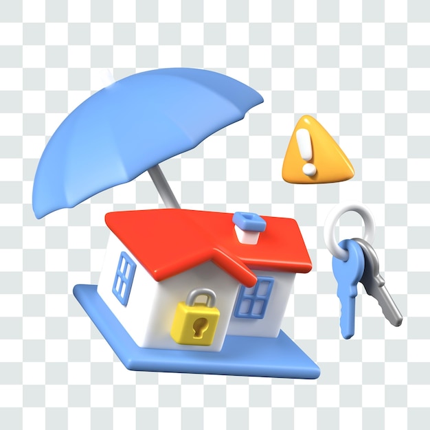 Set of templates for real estate protection concepts Home insurance services