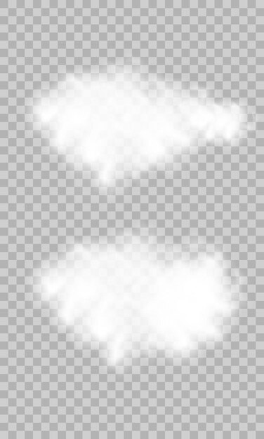 Set of vector condensation trails Smoke