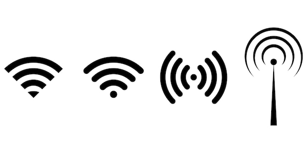 set of wifi icons