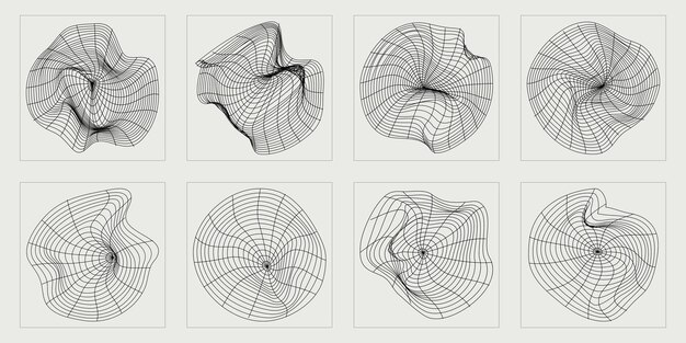 Set of Y2K style vectors of objects Large set of retro objects for design Cyberpunk elements