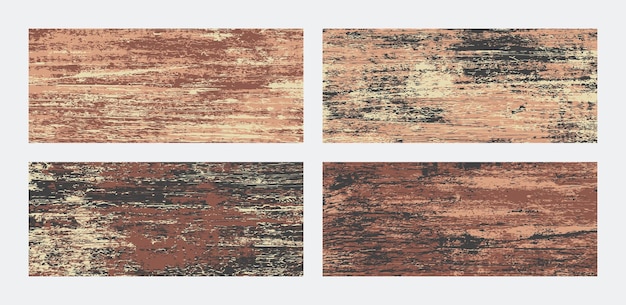 set or rusty grunge texture horizontal banner backgrounds abstract colored grungy patterns