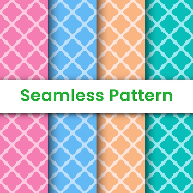 set seamless pattern colorful floral style for wallpaper wrapping paper scrapbook and fabric
