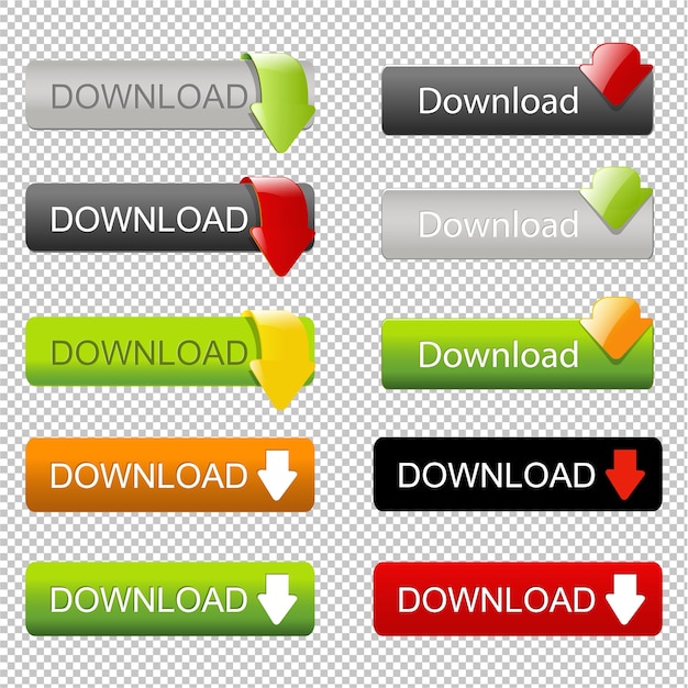 set web elements download with arrow