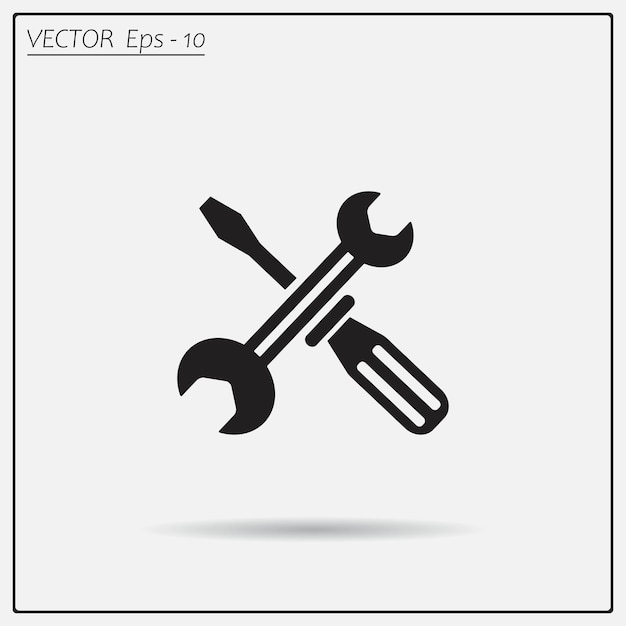 setting tools symbol vector illustration on a light background eps 10