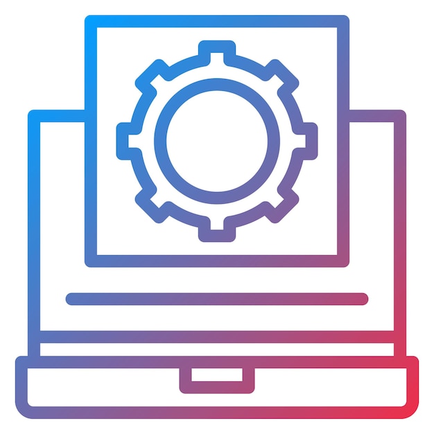 settings icon vector image can be used for 3d printing