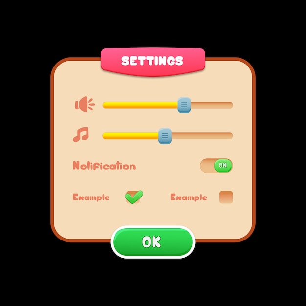 Settings ui kit 2