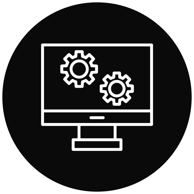 settings vector icon can be used for digital retail iconset