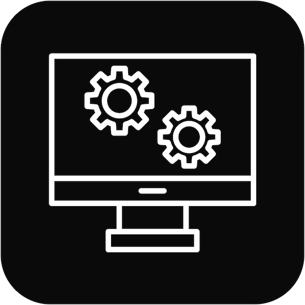 Settings vector icon Can be used for Digital Retail iconset