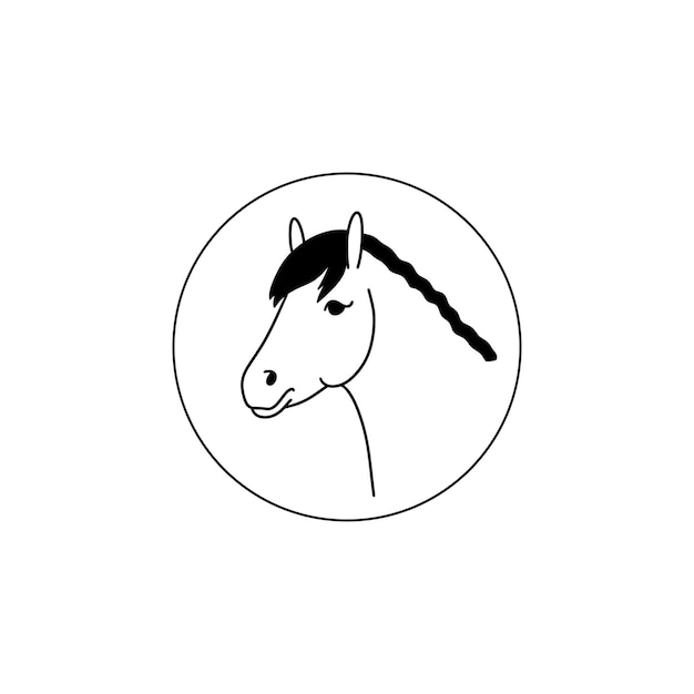 Sevimli midilli ile logo tasarımı
