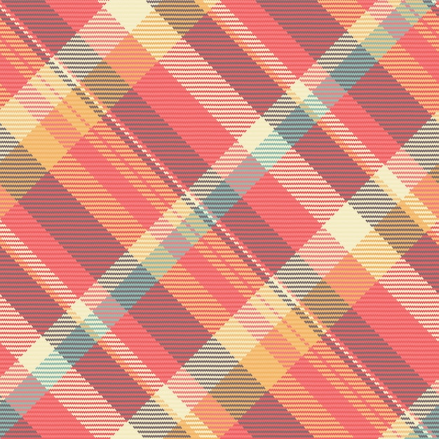 Sexual texture background check school fabric textile vector Endless plaid seamless pattern tartan in red and pastel colors