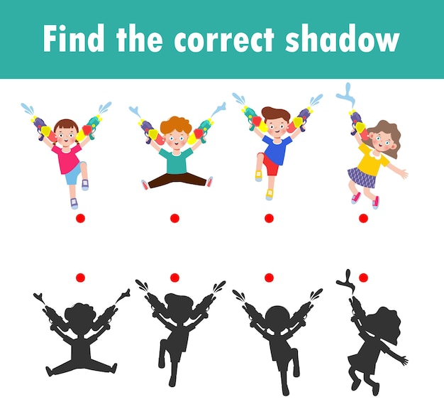 shadow matching game for kids visual game for kid find the correct shadow instructional media