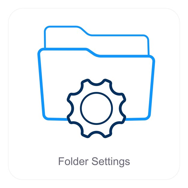 Share Folder and Folder icon concept
