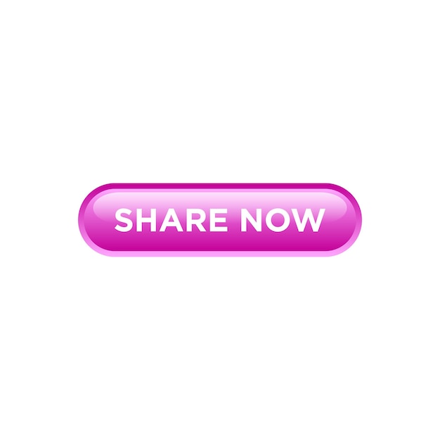 Share now button website vector template