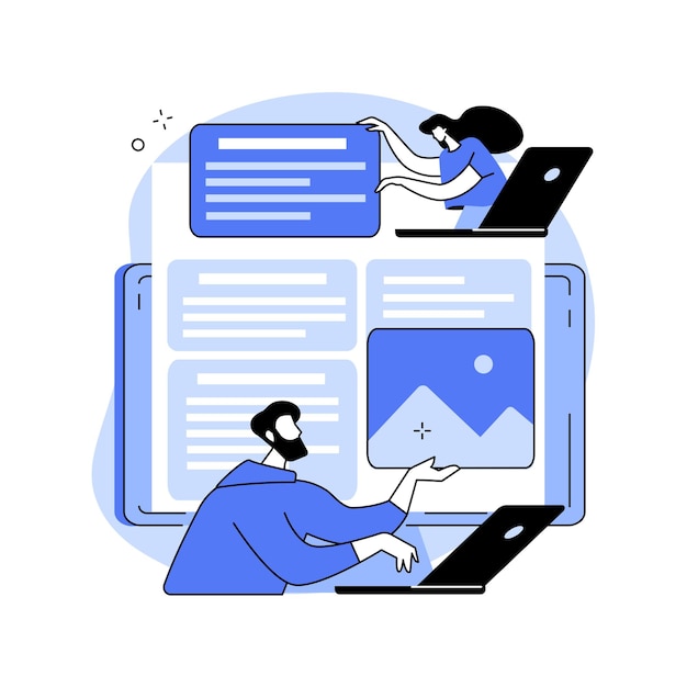 Shared document abstract concept vector illustration
