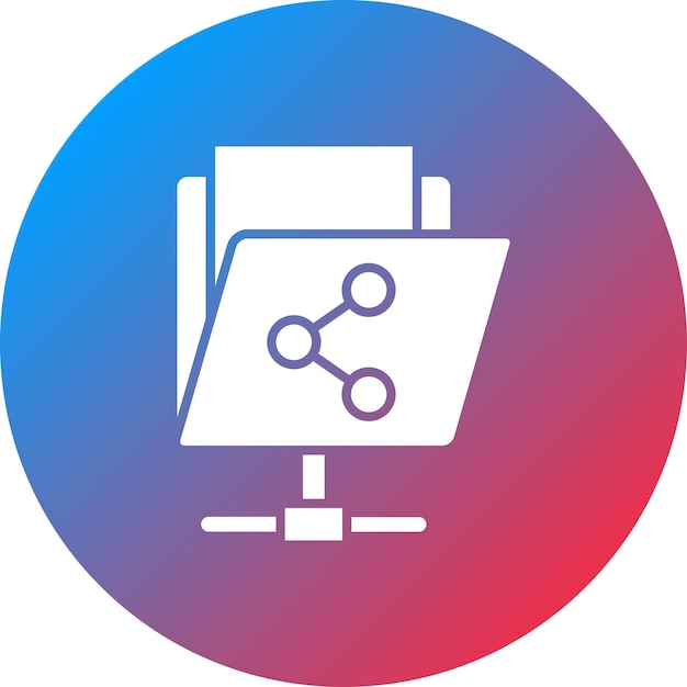 shared folder icon vector image can be used for online marketing