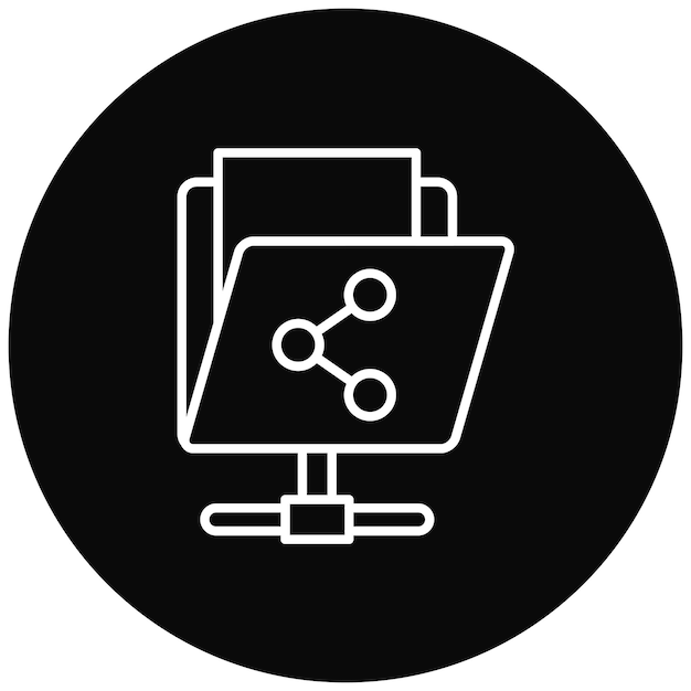 shared folder icon vector image can be used for online marketing