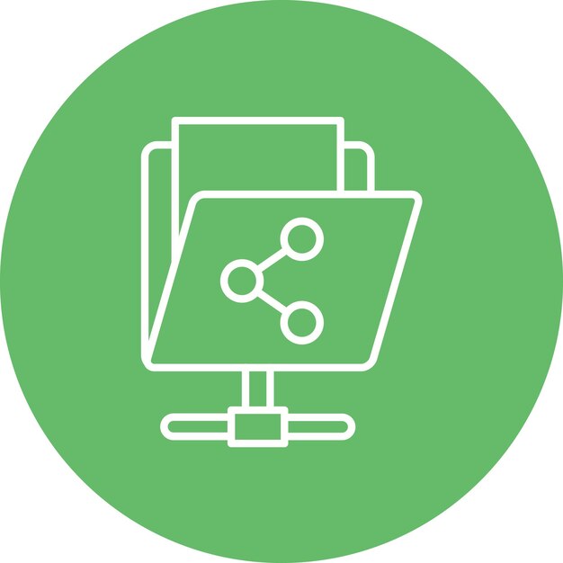 shared folder icon vector image can be used for online marketing