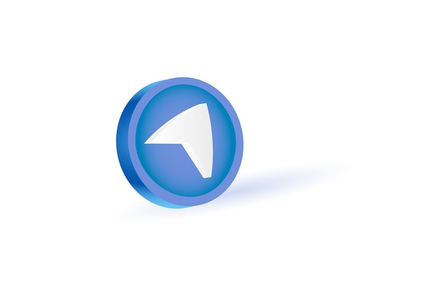 sharing icon concept of forwarding a message delivered 3d vector