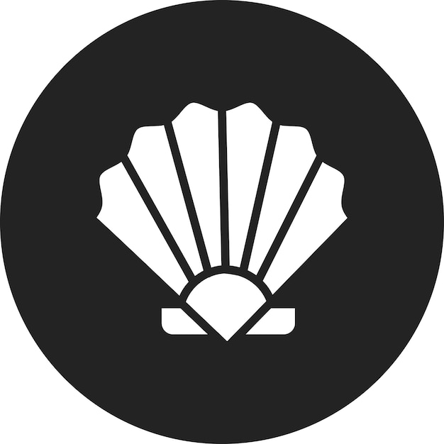 Shell icon vector image Can be used for 3d Printing
