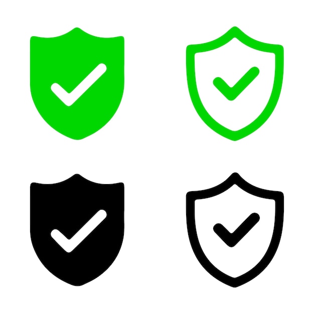 shield with check mark security and verification