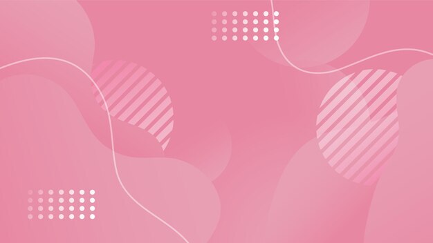 Shimer Pink Colorful Abstract Memphis Geometric Design Background