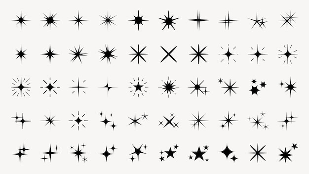 Shine star sparkle vector set Sparkle star icons Shine icon Stars sparkle doodles vector Set sparkles star symbols vector Bright sparkle star sparkle shiny flash star Star shine sparkle icon