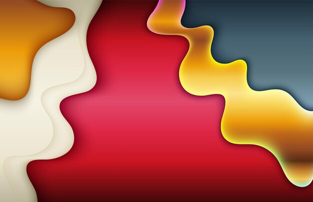 Shiny gradient yellow red trendy abstract layout template background cover wallpaper media banner