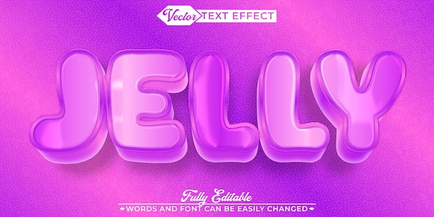 Shiny Pink Sweet Jelly Vector Fully Editable Smart Object Text Effect