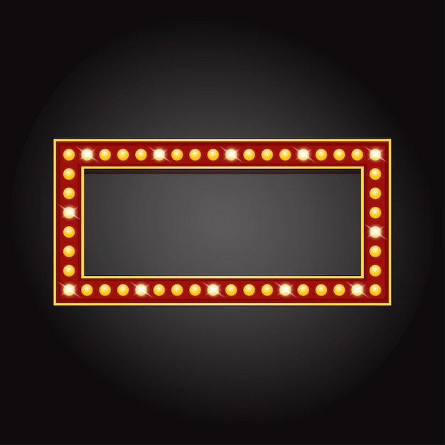 Shiny star frame with lights for you