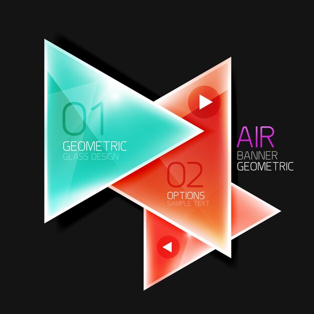 Shiny triangle abstract background