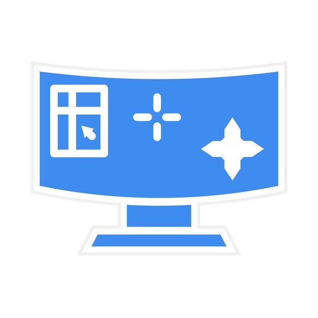 shooting game icon vector image can be used for game design