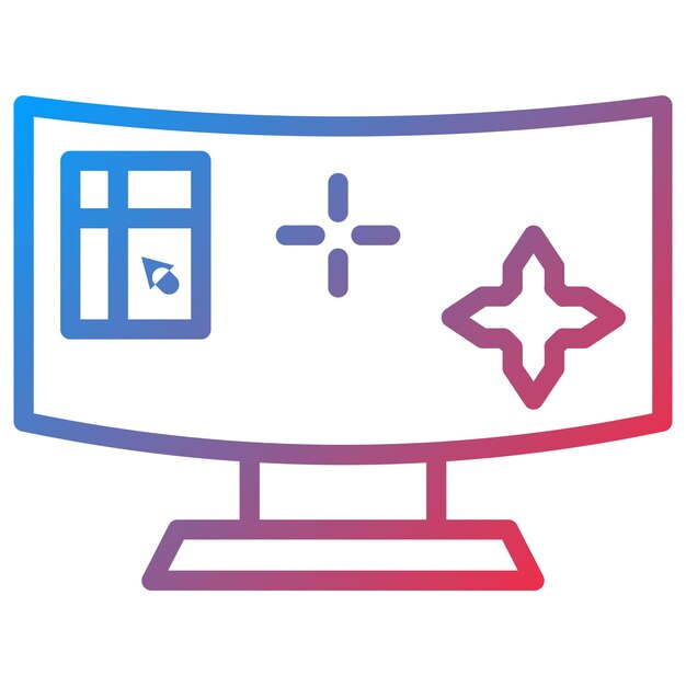 shooting game icon vector image can be used for game design