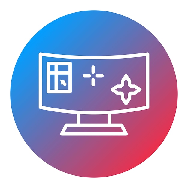 shooting game icon vector image can be used for game design