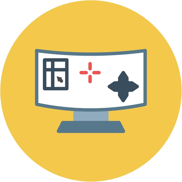 shooting game icon vector image can be used for game design