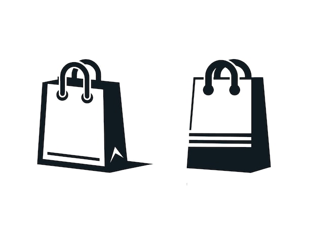 shopping bag silhouette illustration Black Friday Special art