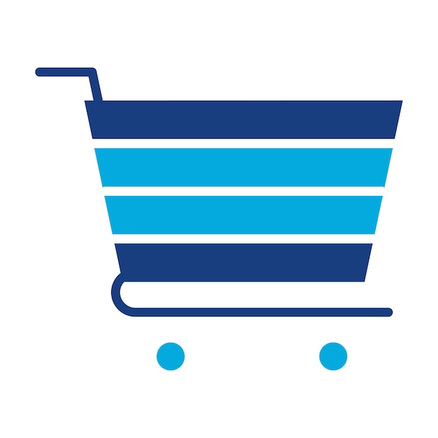 Shopping Cart Duotone Illustration