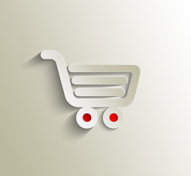 Shopping cart icon shopping basket design vector illustration