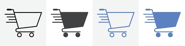 shopping icon vector set use for web ui or app