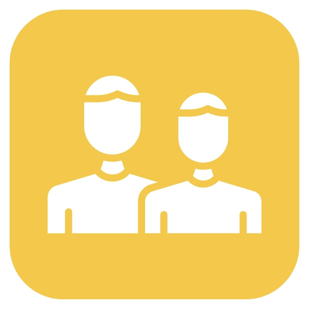 Sidekicks icon vector image Can be used for Social Relationship