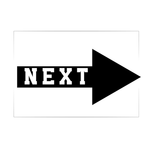 sign for forward or next