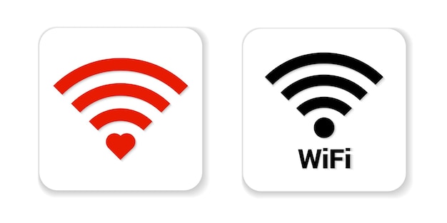 Sign Wifi isolated on white background WiFi icon