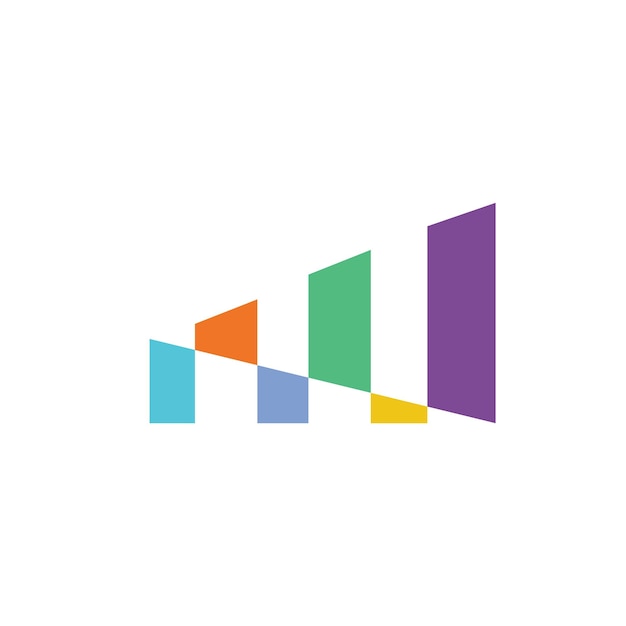 Signal bar logo icon vector concept design template